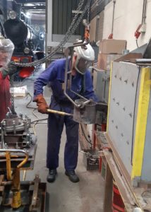 Gietpan met witmetaal