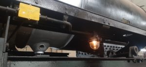 Drijfwerkverlichting brandt